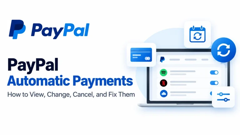 PayPal Automatic Payments – Guide to viewing, managing, changing, and canceling recurring payments and subscriptions.