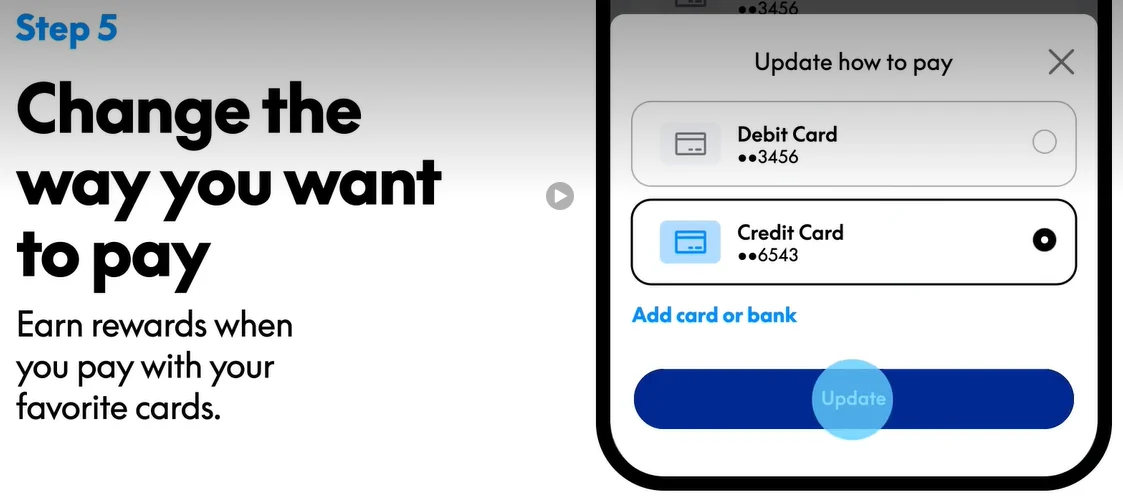 PayPal subscription settings showing how to change the automatic payment method